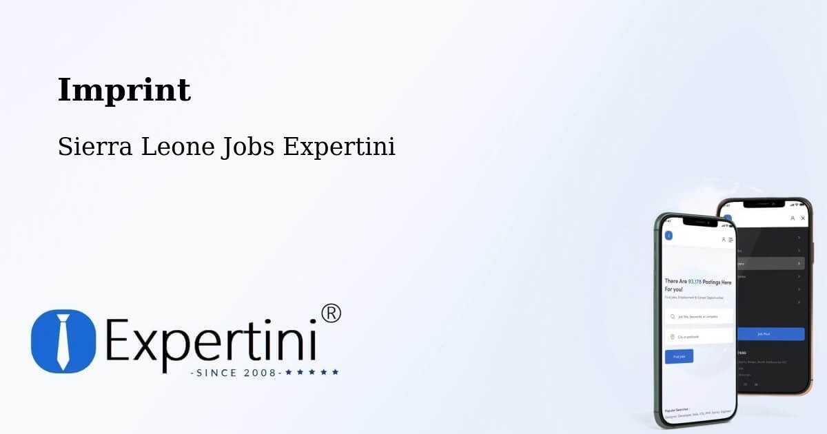 Imprint – Daru - Sierra Leone Jobs Expertini