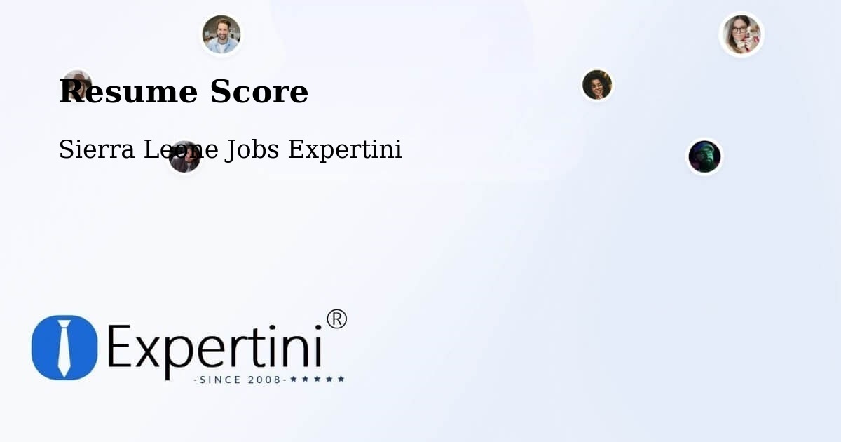 Resume Score & Job Description Match Tool – Daru - Sierra Leone Jobs Expertini